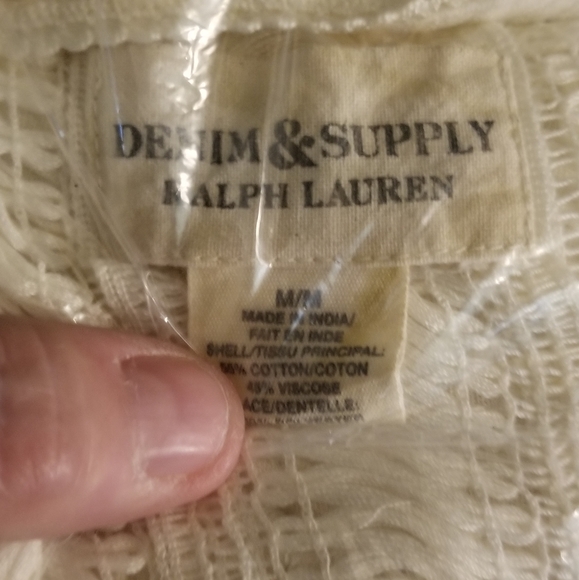 Boho peasant cotton gauzy floaty top, by Ralph Lauren Denim & Supply sz M - Picture 8 of 8